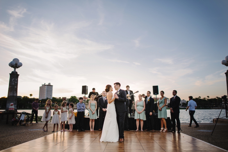 A Romantic Blush and Mint Wedding via TheELD.com