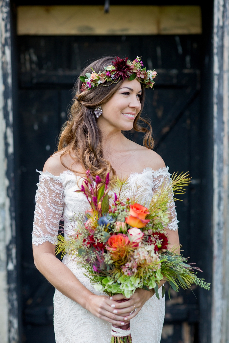 A Rustic Boho Wedding in New York via TheELD.com