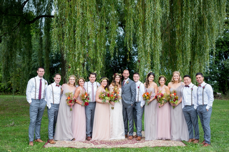 A Rustic Boho Wedding in New York via TheELD.com