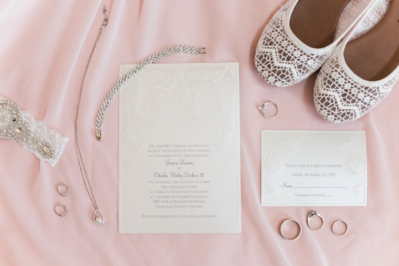 An Elegant Blush Backyard Wedding via TheELD.com