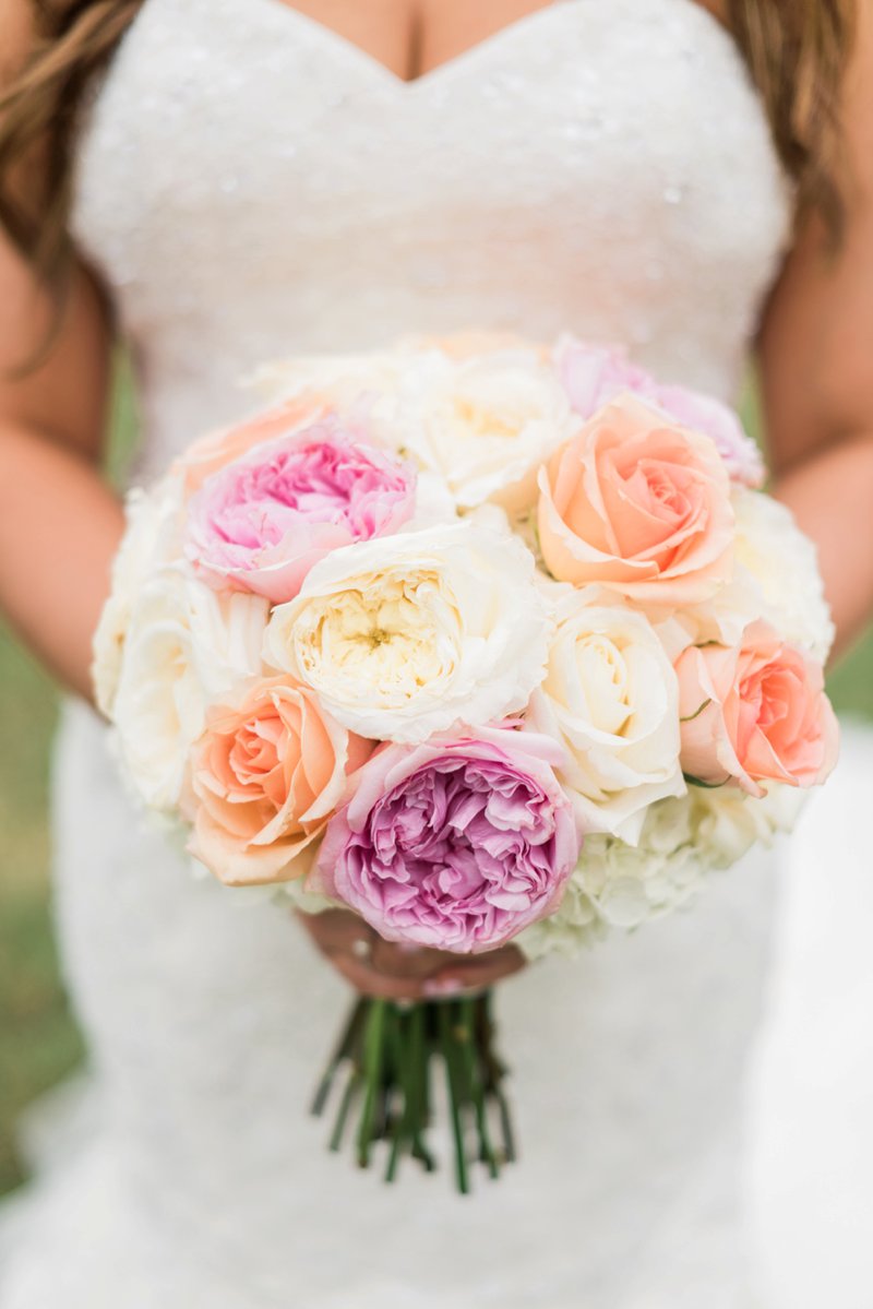 An Elegant Blush Backyard Wedding via TheELD.com