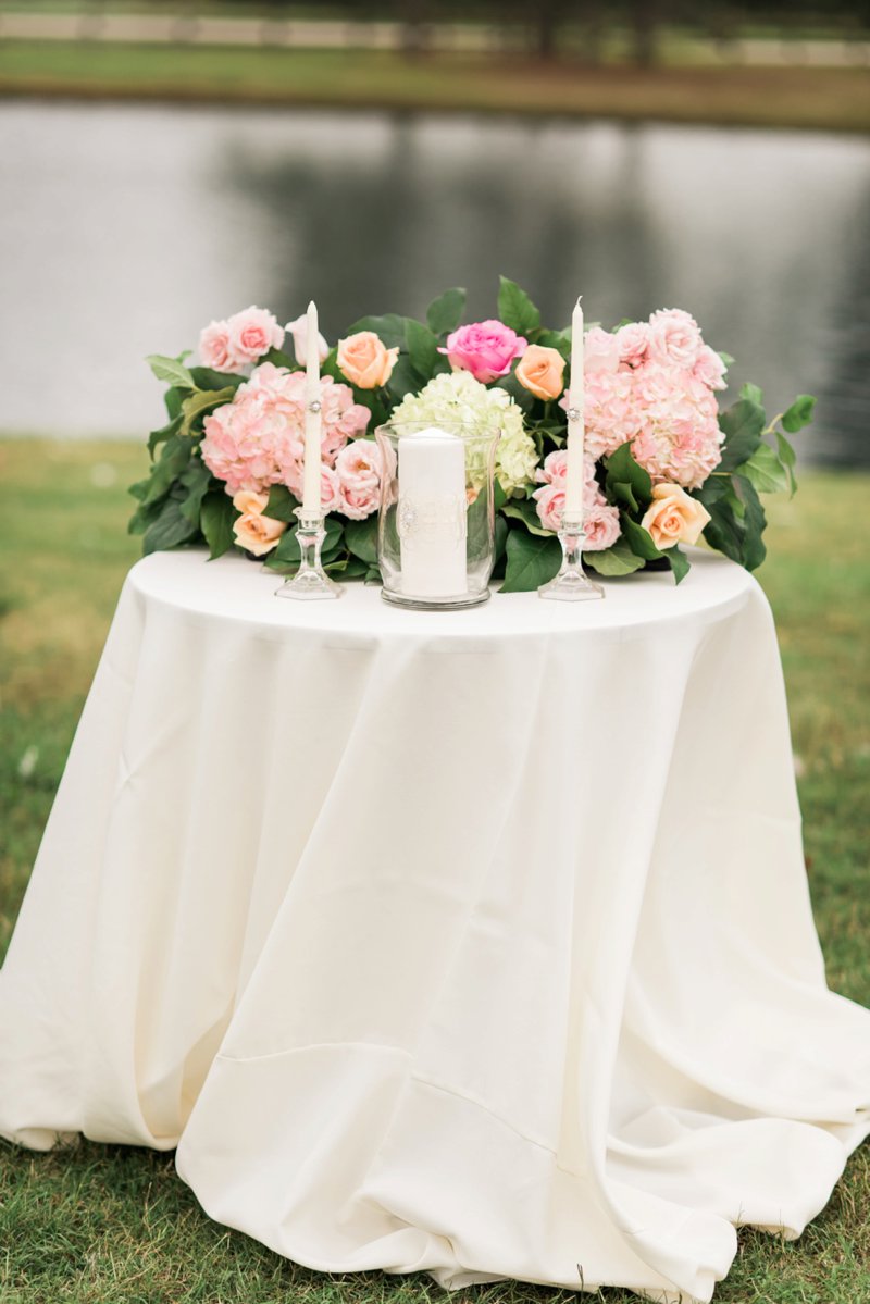 An Elegant Blush Backyard Wedding via TheELD.com