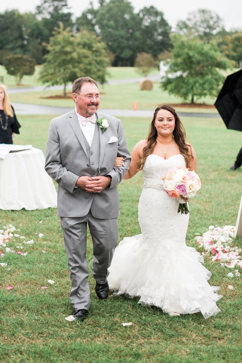 An Elegant Blush Backyard Wedding via TheELD.com