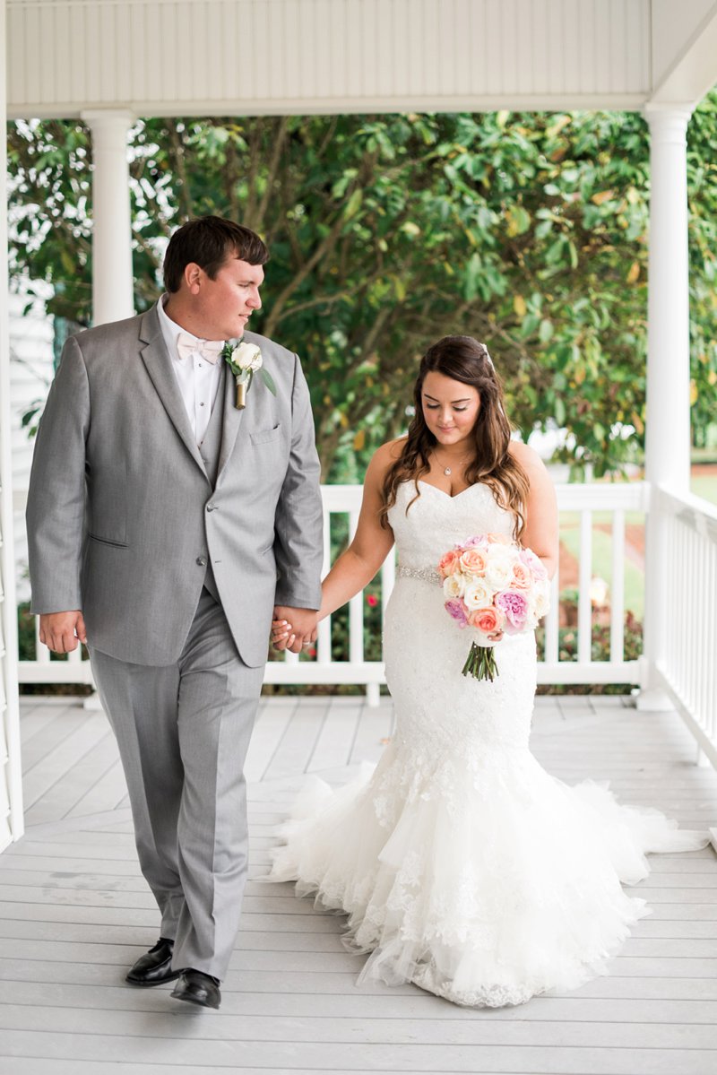 An Elegant Blush Backyard Wedding via TheELD.com