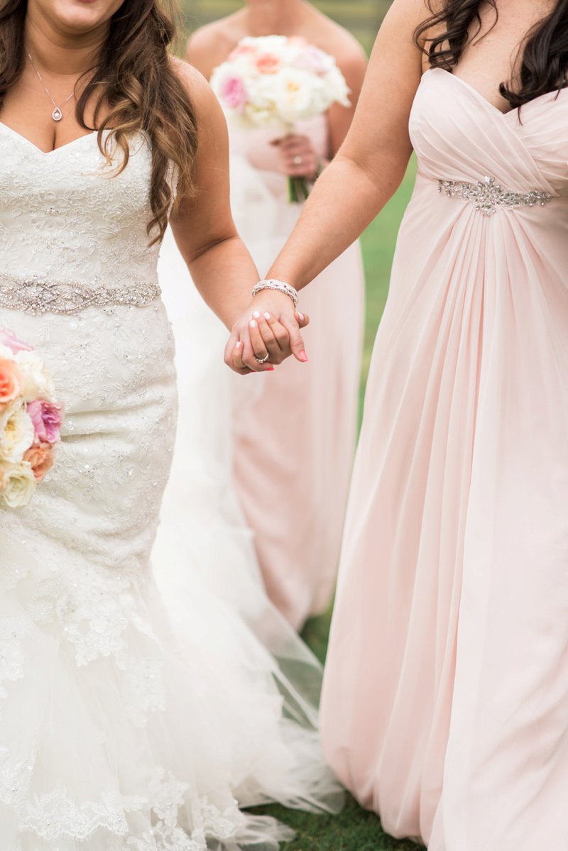 An Elegant Blush Backyard Wedding via TheELD.com