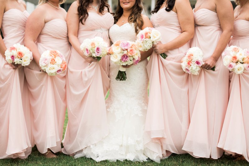 An Elegant Blush Backyard Wedding via TheELD.com