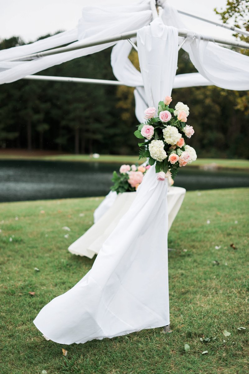 An Elegant Blush Backyard Wedding via TheELD.com