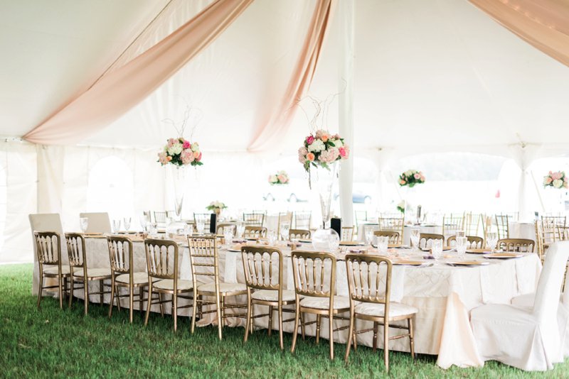 An Elegant Blush Backyard Wedding via TheELD.com