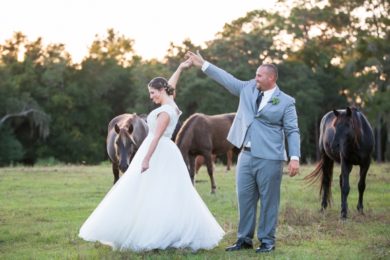 Florida Rustic Glam Wedding via TheELD.com