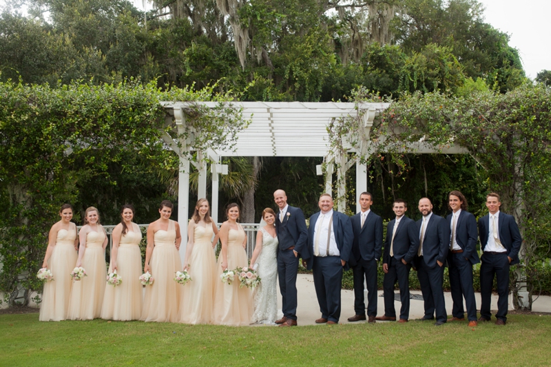 A Blush and Gold Lake Mary Wedding via TheELD.com