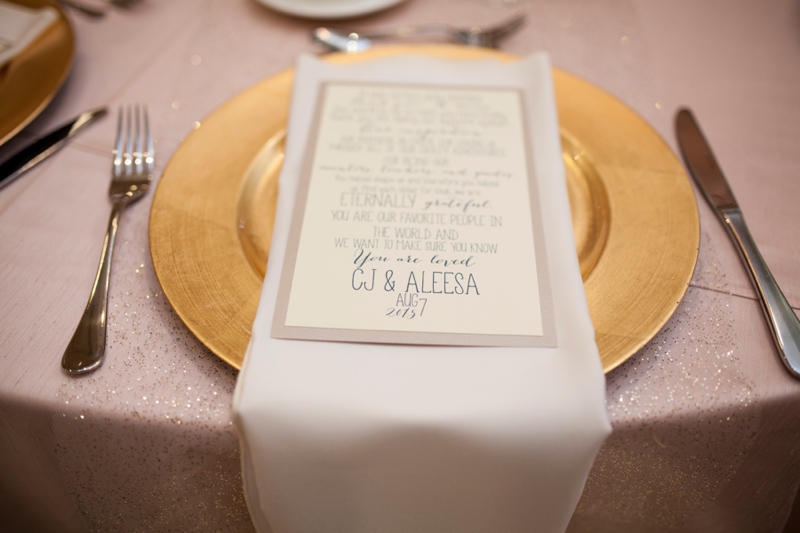 A Blush and Gold Lake Mary Wedding via TheELD.com