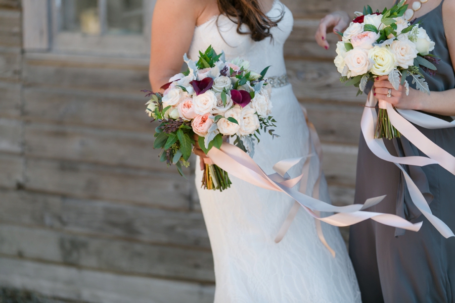 Chic Blush, Red & Gray Washington Wedding via TheELD.com