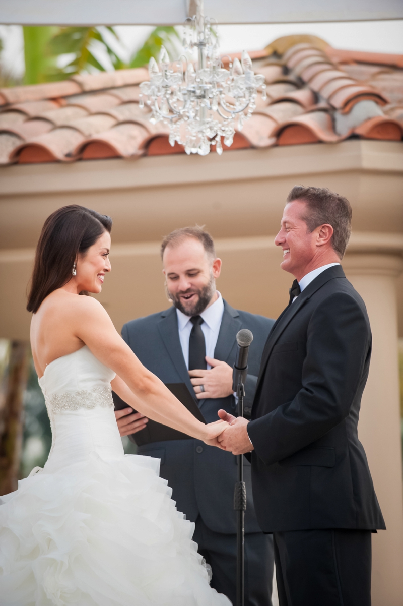 Glamorous Pink & White California Wedding via TheELD.com