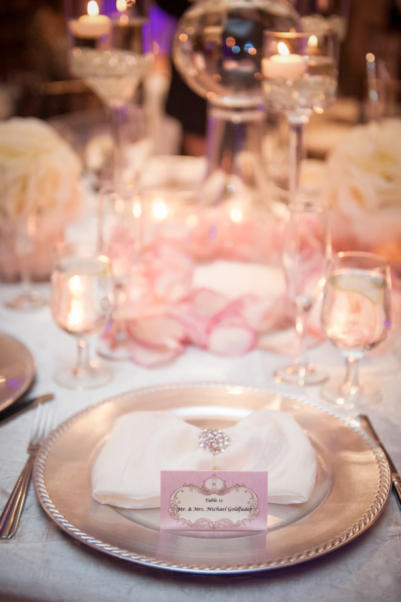 Glamorous Pink & White California Wedding via TheELD.com