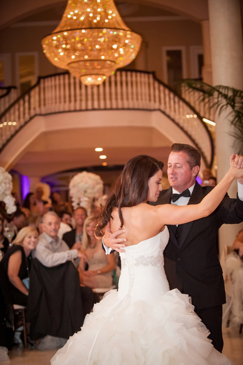 Glamorous Pink & White California Wedding via TheELD.com