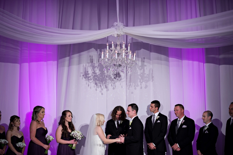 Modern & Glamorous Purple Wedding via TheELD.com