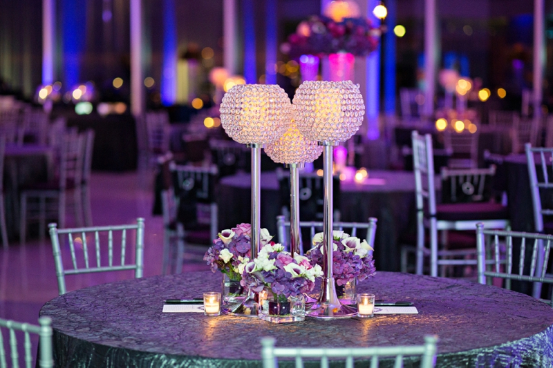 Modern & Glamorous Purple Wedding via TheELD.com