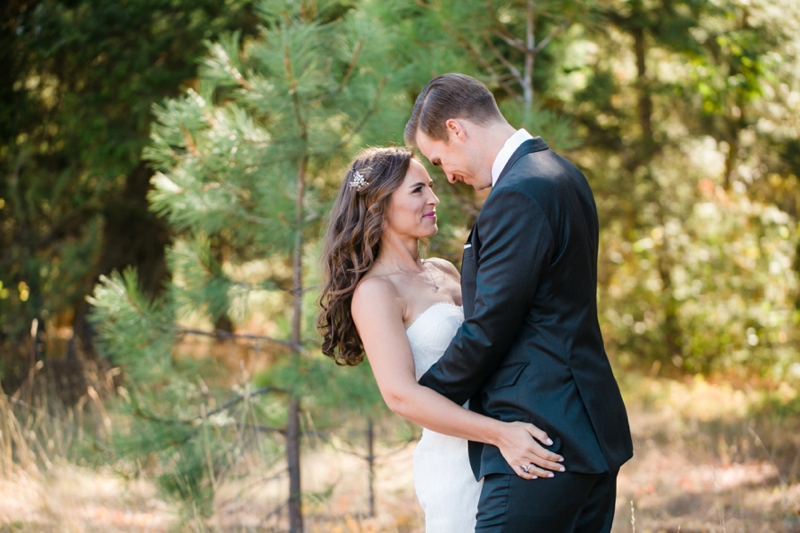 Chic Blush, Red & Gray Washington Wedding via TheELD.com