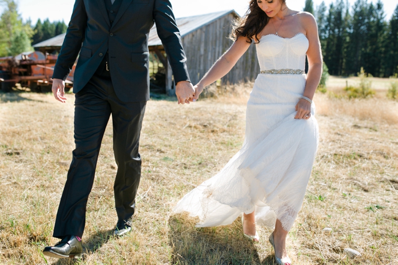 Chic Blush, Red & Gray Washington Wedding via TheELD.com