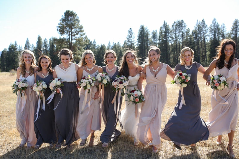 Chic Blush, Red & Gray Washington Wedding via TheELD.com