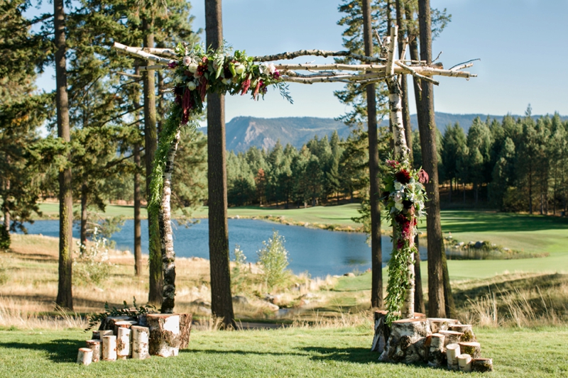 Chic Blush, Red & Gray Washington Wedding via TheELD.com