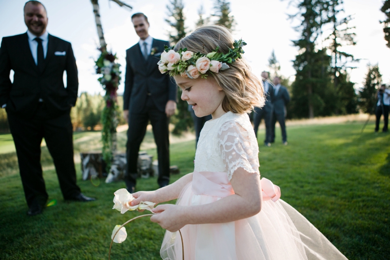 Chic Blush, Red & Gray Washington Wedding via TheELD.com