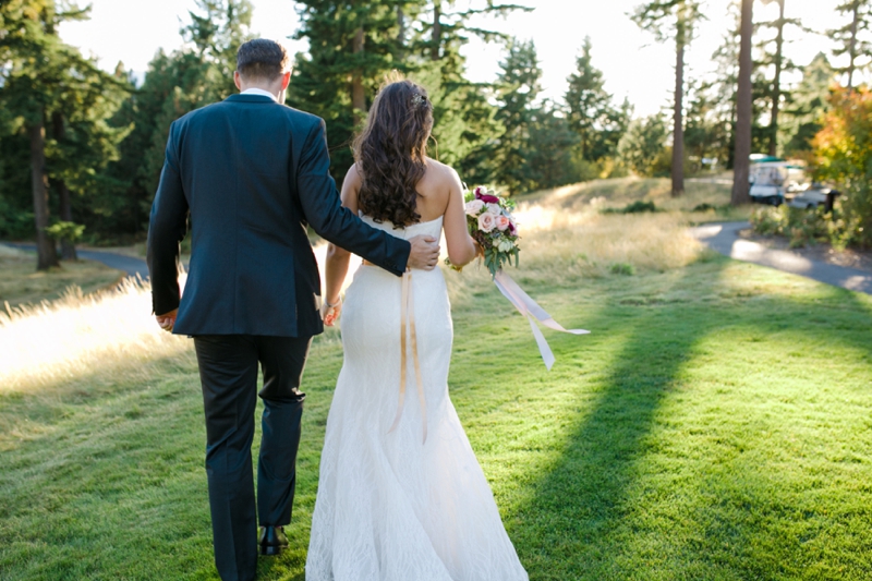 Chic Blush, Red & Gray Washington Wedding via TheELD.com