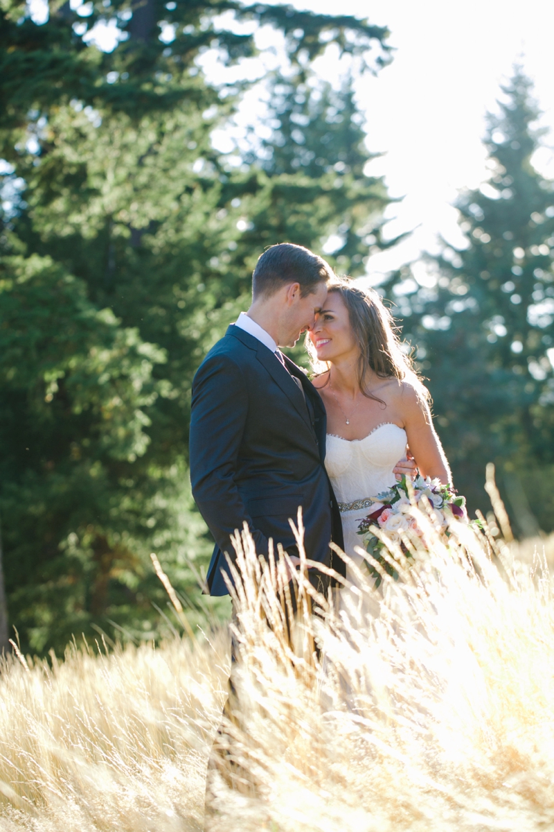 Chic Blush, Red & Gray Washington Wedding via TheELD.com