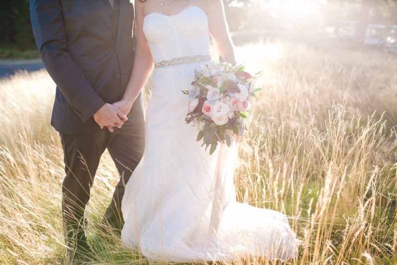 Chic Blush, Red & Gray Washington Wedding via TheELD.com