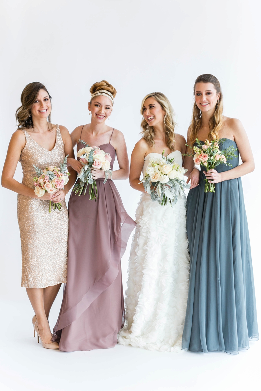 Mix and Match Bridesmaid Dresses From Brideside via TheELD.com