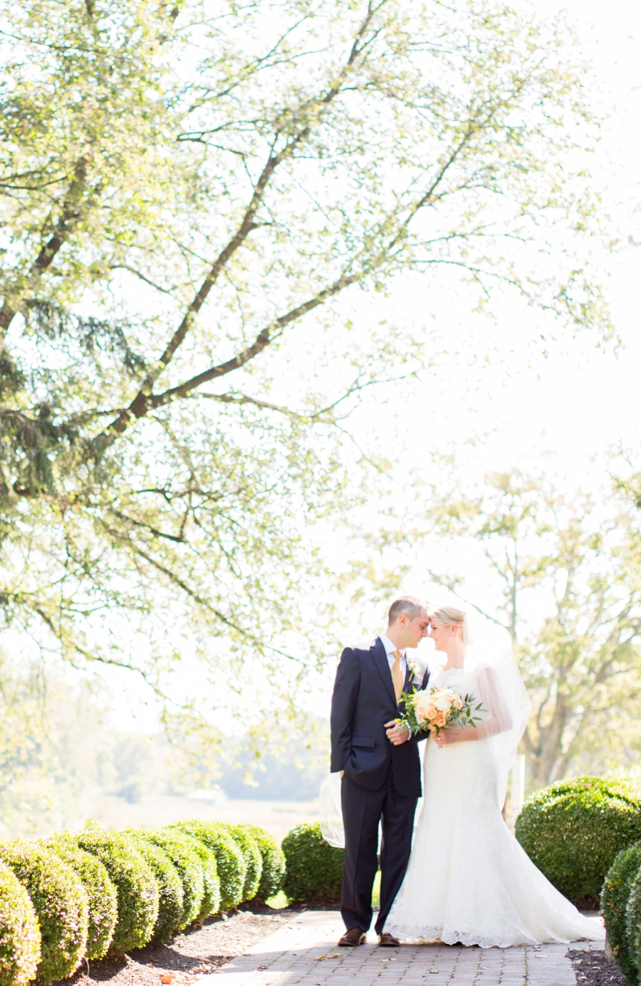 A Classic Navy and Yellow Maryland Wedding via TheELD.com