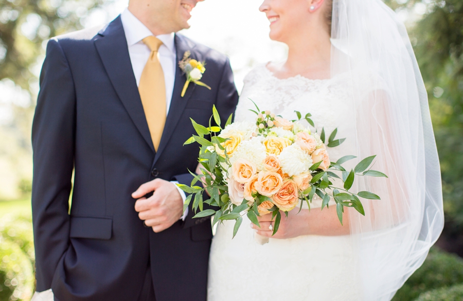 A Classic Navy and Yellow Maryland Wedding via TheELD.com