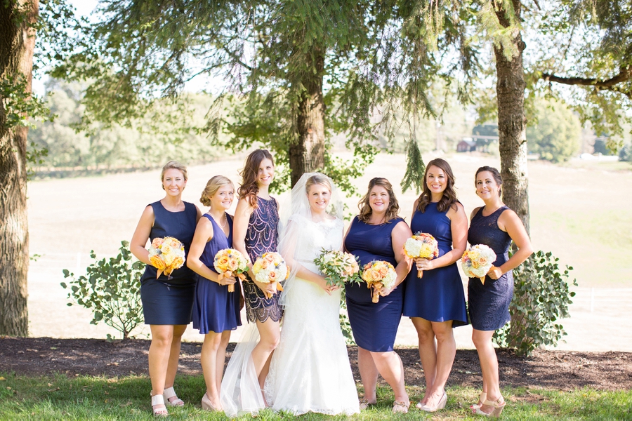 A Classic Navy and Yellow Maryland Wedding via TheELD.com