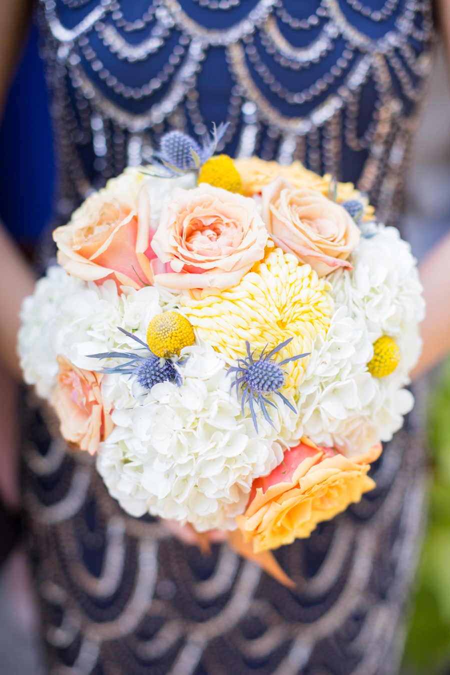 A Classic Navy and Yellow Maryland Wedding via TheELD.com