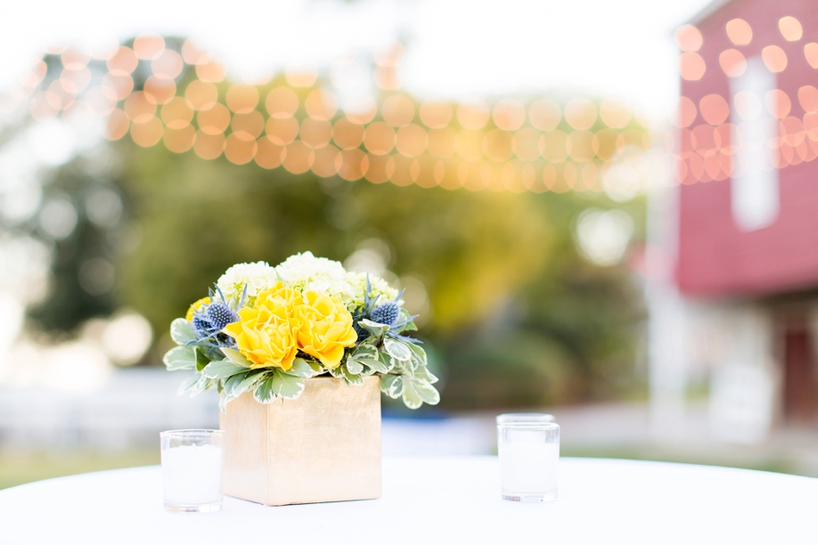 A Classic Navy and Yellow Maryland Wedding via TheELD.com