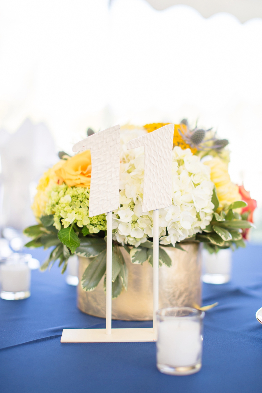 A Classic Navy and Yellow Maryland Wedding via TheELD.com