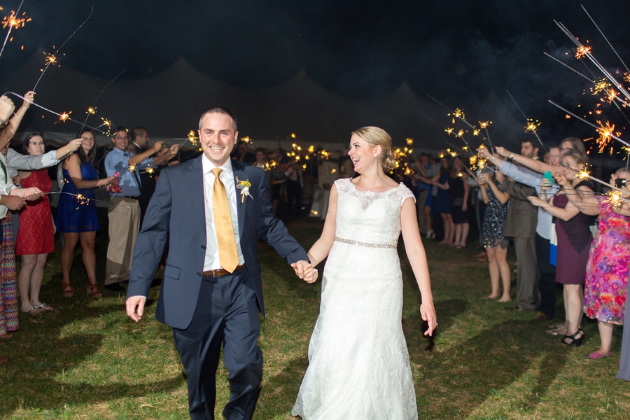 A Classic Navy and Yellow Maryland Wedding via TheELD.com