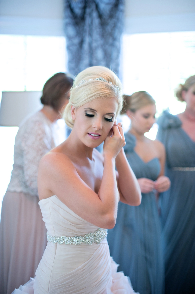 Romantic Blush and Blue Nashville Wedding via TheELD.com