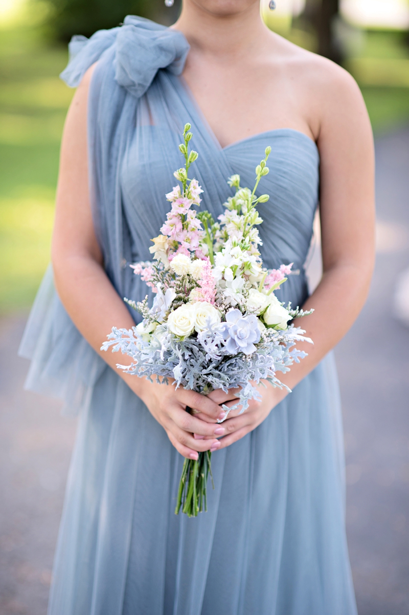 Romantic Blush and Blue Nashville Wedding via TheELD.com