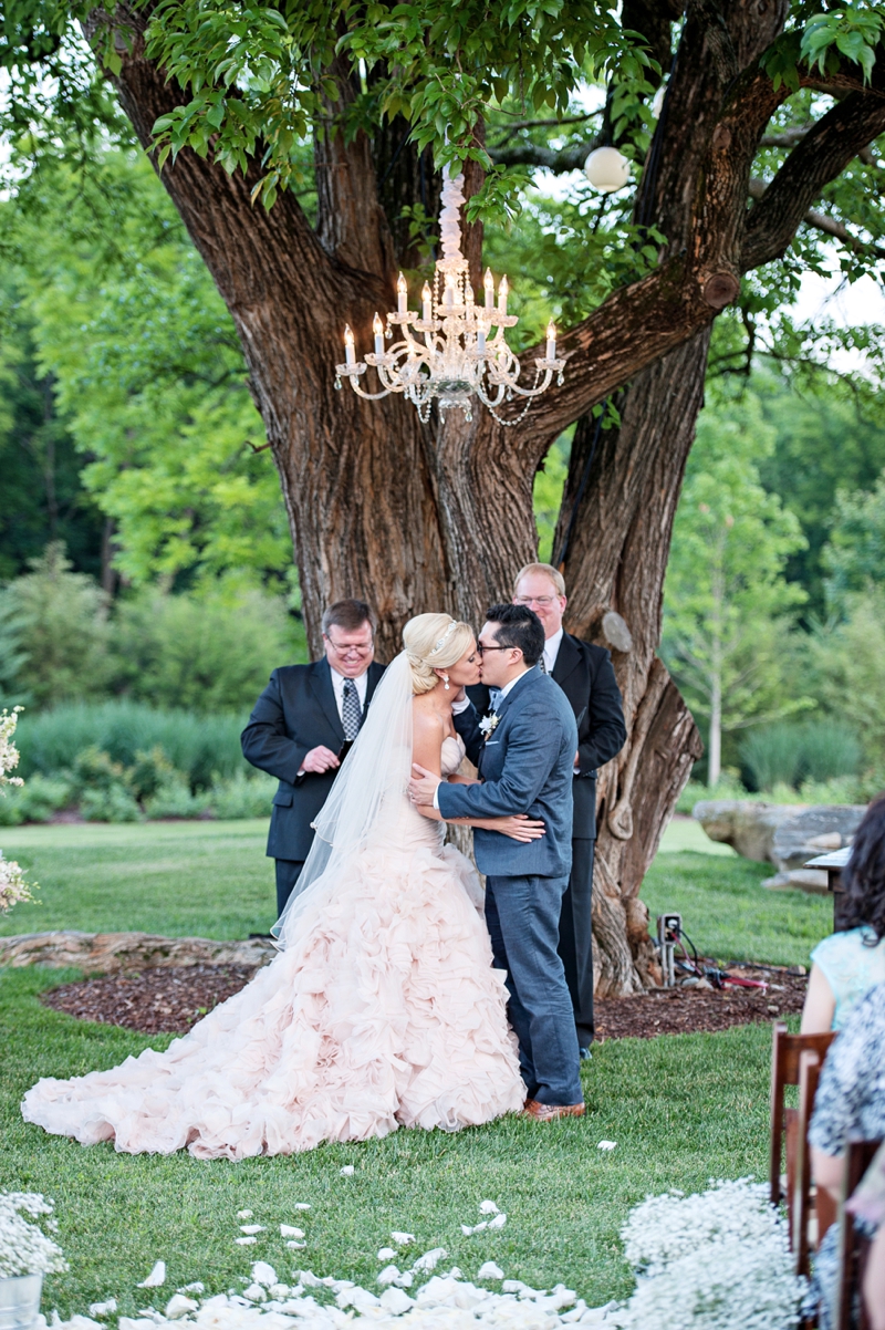 Romantic Blush and Blue Nashville Wedding via TheELD.com