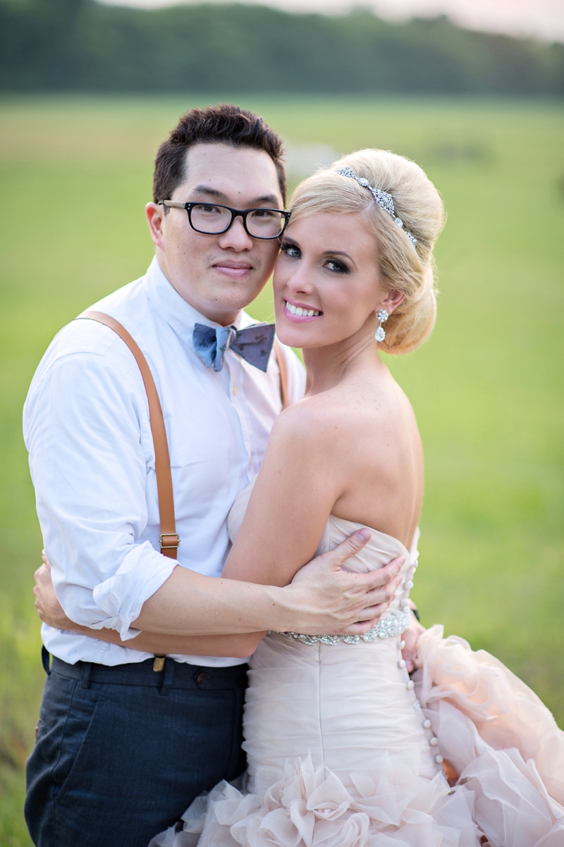 Romantic Blush and Blue Nashville Wedding via TheELD.com