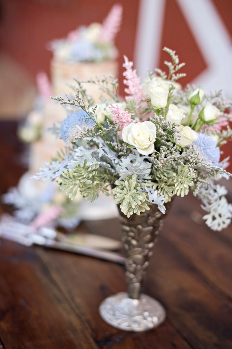 Romantic Blush and Blue Nashville Wedding via TheELD.com