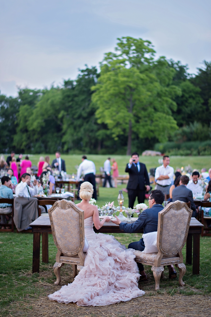 Romantic Blush and Blue Nashville Wedding via TheELD.com