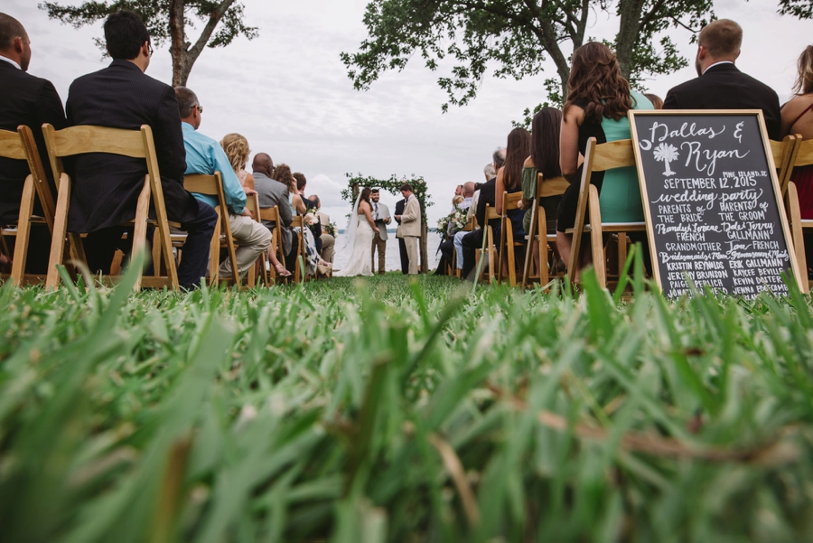 Romantic Lakeside Navy and Blush Wedding via TheELD.com