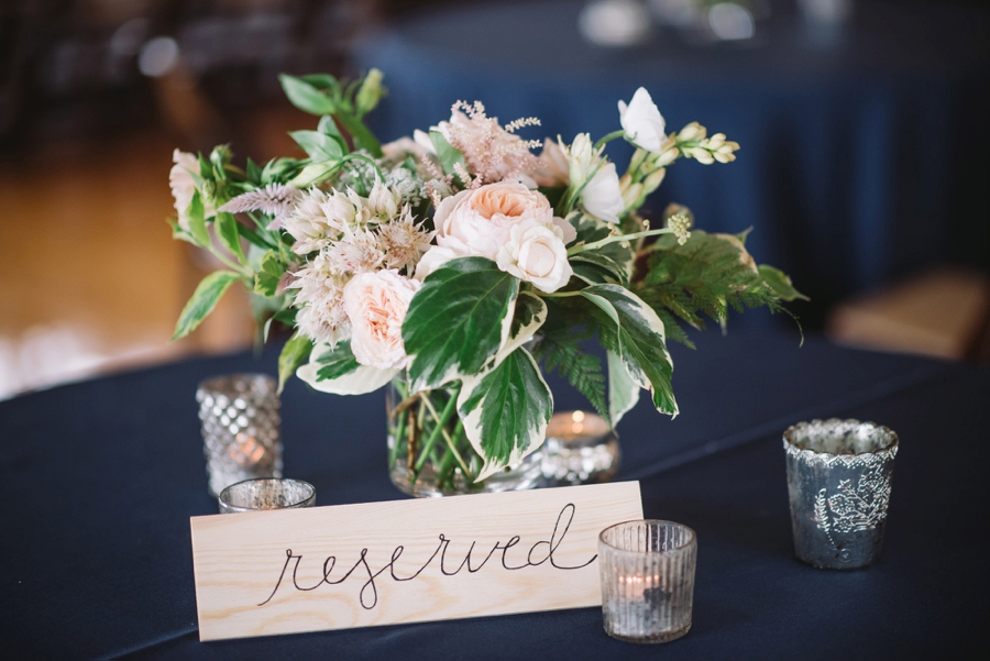 Romantic Lakeside Navy and Blush Wedding via TheELD.com