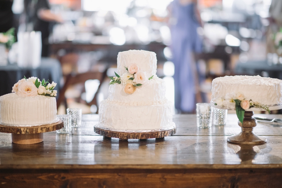 Romantic Lakeside Navy and Blush Wedding via TheELD.com