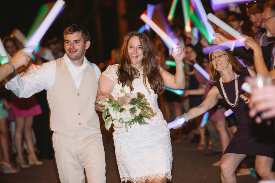 Romantic Lakeside Navy and Blush Wedding via TheELD.com