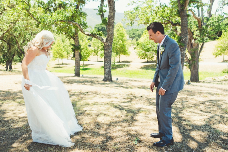 Eclectic Blush & Mint California Wedding via TheELD.com