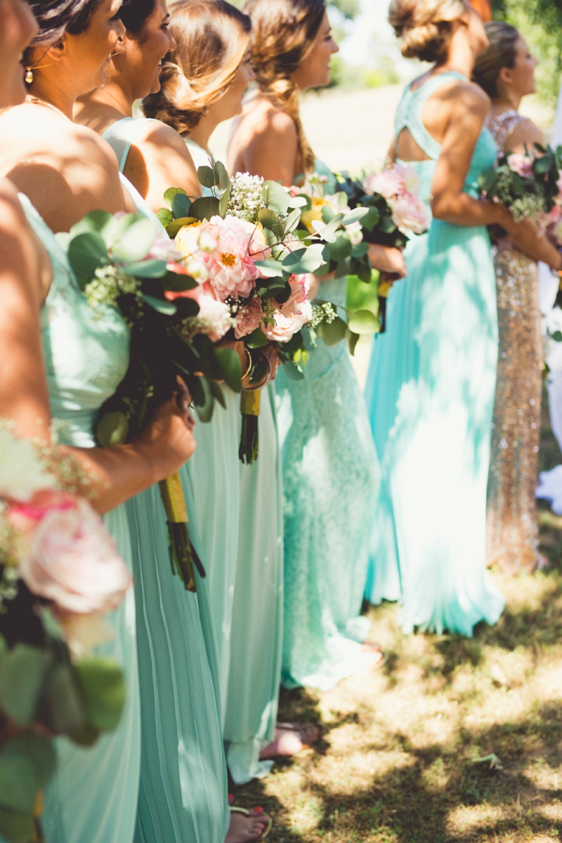 Eclectic Blush & Mint California Wedding via TheELD.com