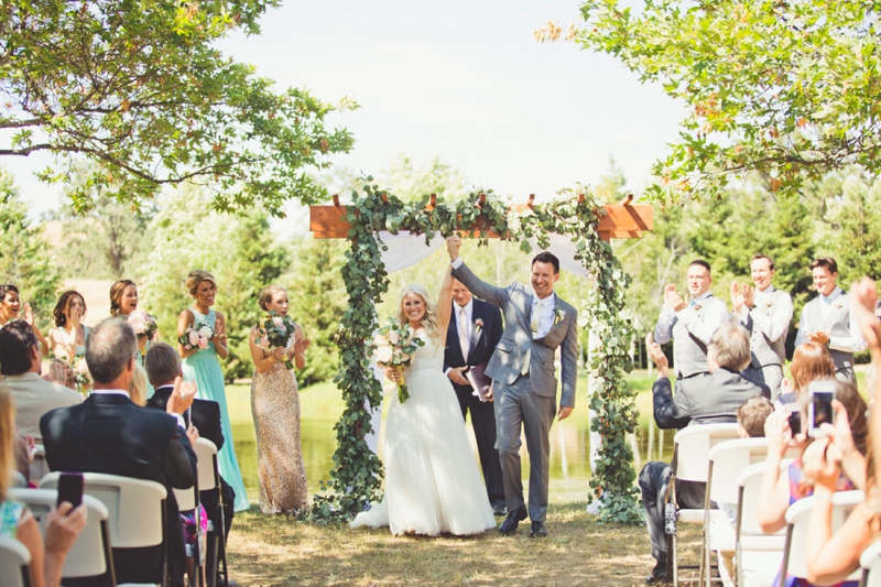 Eclectic Blush & Mint California Wedding via TheELD.com